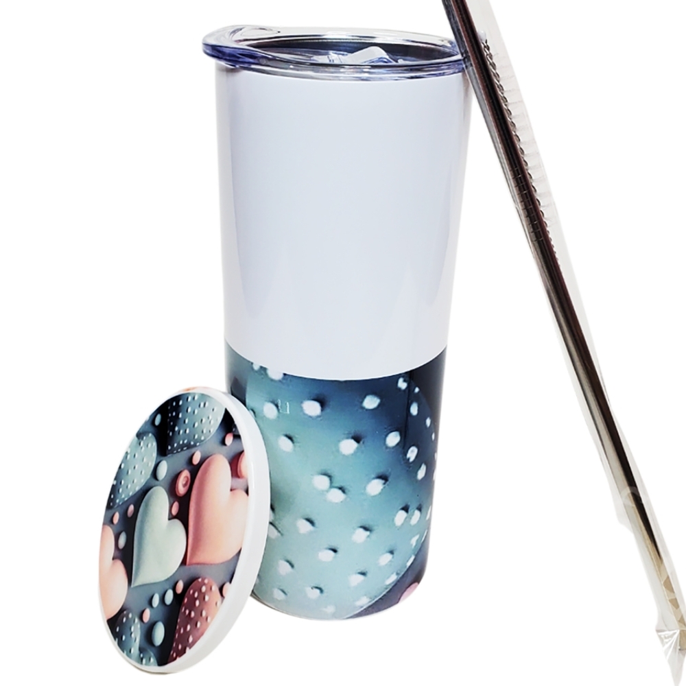 Stainless Steel Double Wall Insulated Straight Tumbler.